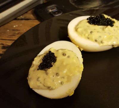 Caviar Deviled Eggs